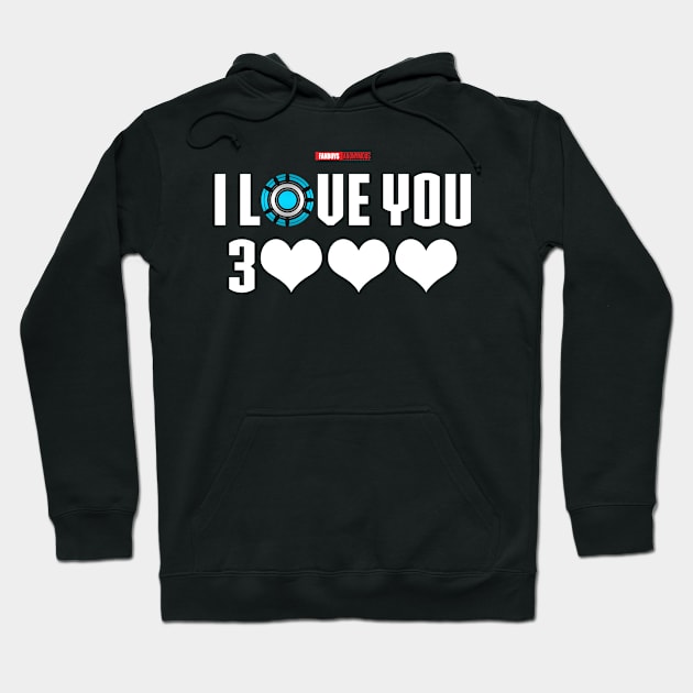 I Love You 3000 v6 (white) Hoodie by Fanboys Anonymous